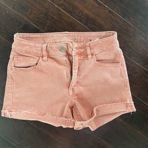 American Eagle shorts, size 0, coral